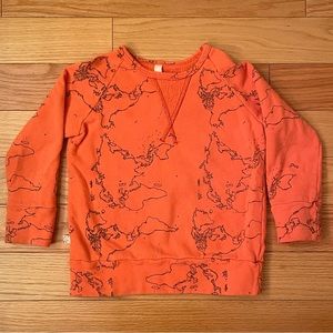 Childhood's Clothing Maps on Neon Crew- 5T